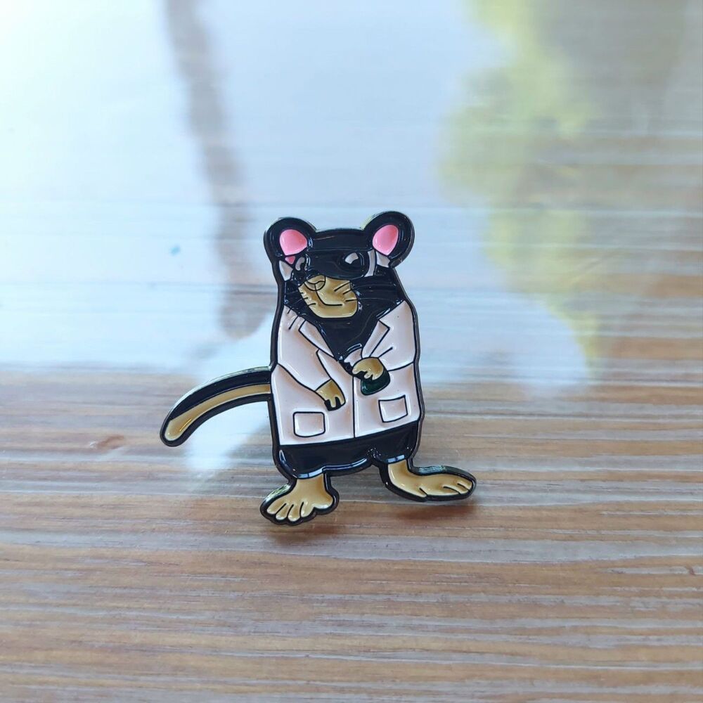 Science Rat Pin Teacher Gift School